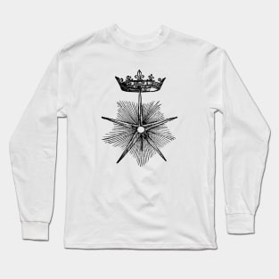 Star and Crown. Long Sleeve T-Shirt
